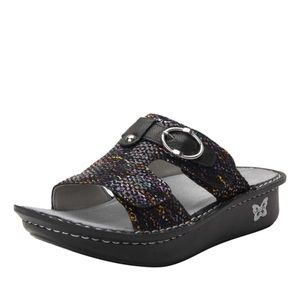 Alegria Women’s Kasha Diversified Leather Slide Sandals Size 37